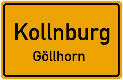 Ortsschild Kollnburg Göllhorn