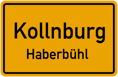 Ortsschild Kollnburg Haberbühl