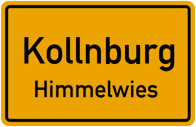 Ortsschild Kollnburg Himmelwies
