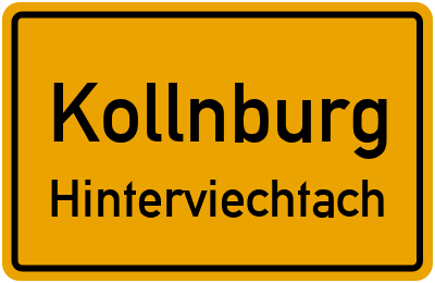 Ortsschild Kollnburg Hinterviechtach