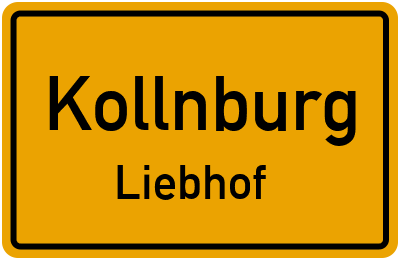 Ortsschild Kollnburg Liebhof