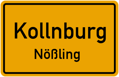 Ortsschild Kollnburg Nößling