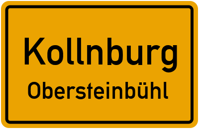 Ortsschild Kollnburg Obersteinbühl
