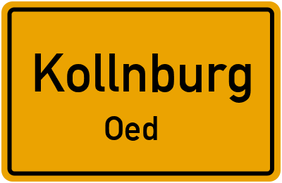 Straßenverzeichnis Kollnburg Oed