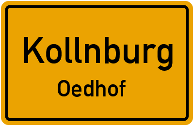 Ortsschild Kollnburg Oedhof