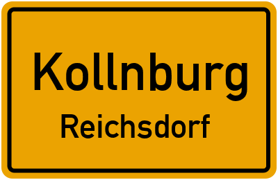 Ortsschild Kollnburg Reichsdorf