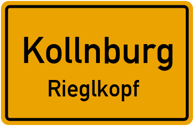 Ortsschild Kollnburg Rieglkopf