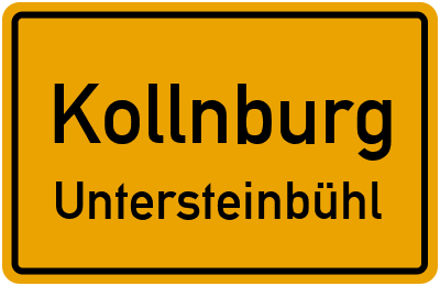 Ortsschild Kollnburg Untersteinbühl