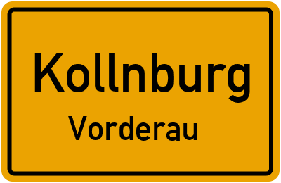 Ortsschild Kollnburg Vorderau
