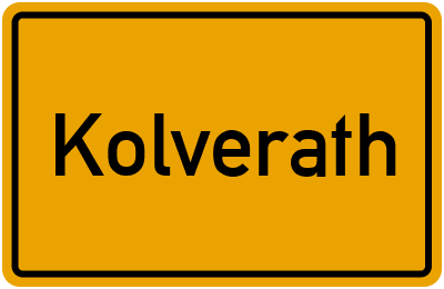 Ortsschild von Gemeinde Kolverath in Rheinland-Pfalz