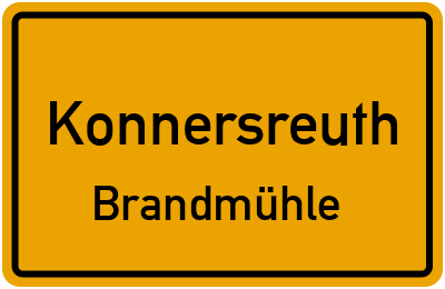 Straßenverzeichnis Konnersreuth Brandmühle