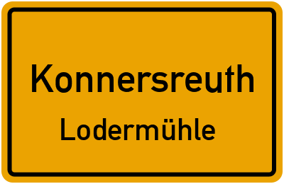 Straßenverzeichnis Konnersreuth Lodermühle