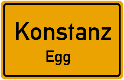 Ortsschild Konstanz Egg