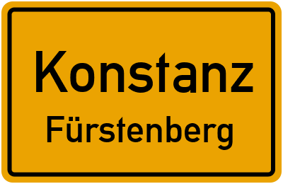 Straßenverzeichnis Konstanz Fürstenberg