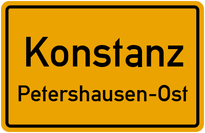 Straßenverzeichnis Konstanz Petershausen-Ost