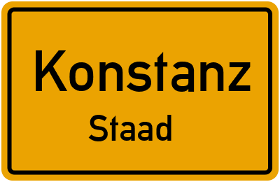 Ortsschild Konstanz Staad