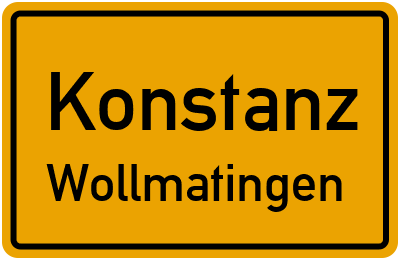 Straßenverzeichnis Konstanz Wollmatingen
