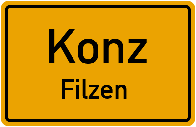 Straßenverzeichnis Konz Filzen