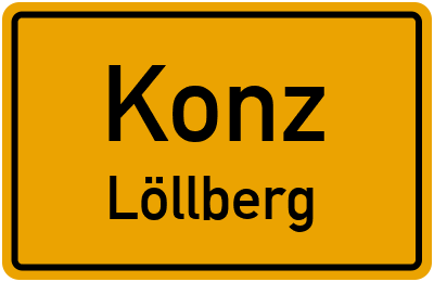 Straßenverzeichnis Konz Löllberg