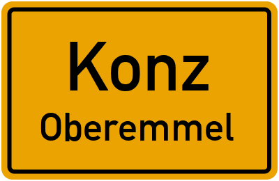 Straßenverzeichnis Konz Oberemmel