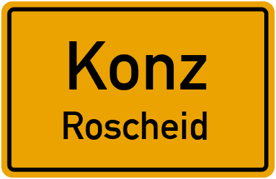 Straßenverzeichnis Konz Roscheid