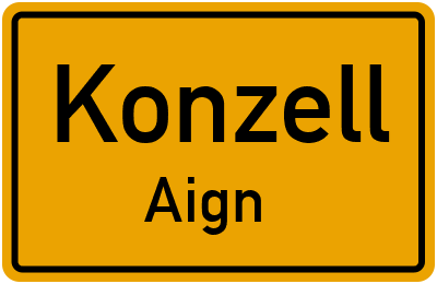 Straßenverzeichnis Konzell Aign