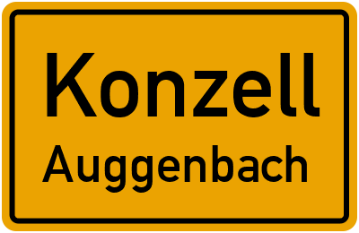 Straßenverzeichnis Konzell Auggenbach