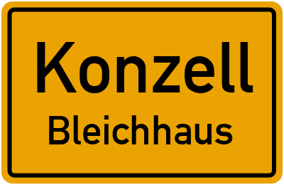 Straßenverzeichnis Konzell Bleichhaus