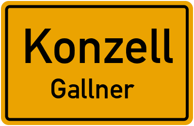 Straßenverzeichnis Konzell Gallner