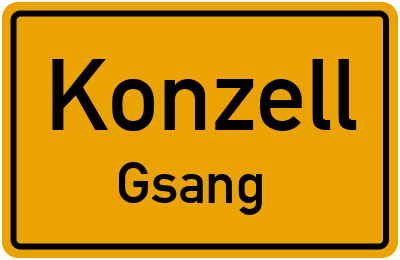 Straßenverzeichnis Konzell Gsang