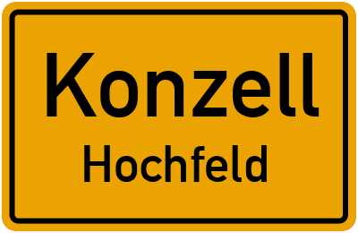 Straßenverzeichnis Konzell Hochfeld