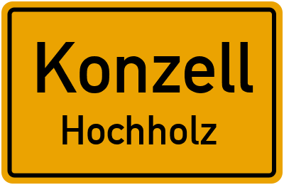 Straßenverzeichnis Konzell Hochholz