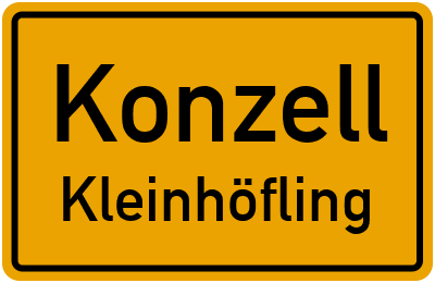 Straßenverzeichnis Konzell Kleinhöfling