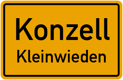 Straßenverzeichnis Konzell Kleinwieden