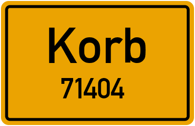 PLZ 71404 in Korb, Stadtteil(e) mit der Postleitzahl 71404 (Baden- Württemberg)