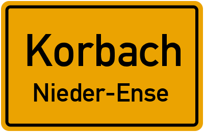 Straßenverzeichnis Korbach Nieder-Ense