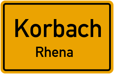 Straßenverzeichnis Korbach Rhena