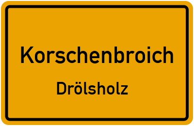 Straßenverzeichnis Korschenbroich Drölsholz