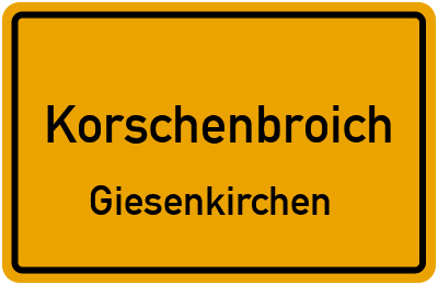 Straßenverzeichnis Korschenbroich Giesenkirchen