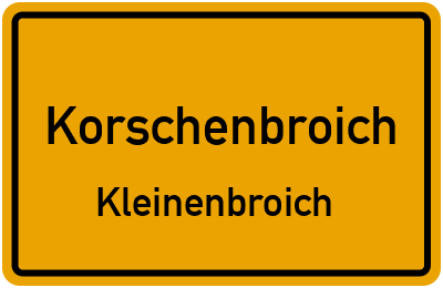 Straßenverzeichnis Korschenbroich Kleinenbroich