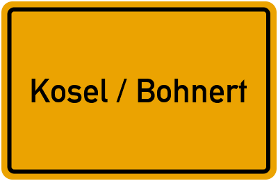 Branchenbuch Kosel / Bohnert, Schleswig-Holstein
