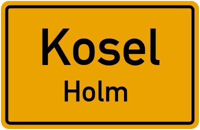 Straßenverzeichnis Kosel Holm