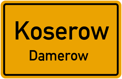 Straßenverzeichnis Koserow Damerow