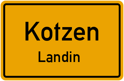 Straßenverzeichnis Kotzen Landin