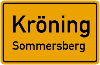 Ortsschild Kröning Sommersberg