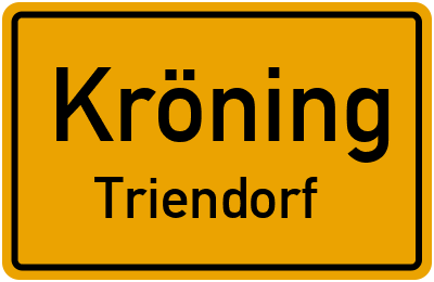 Straßenverzeichnis Kröning Triendorf