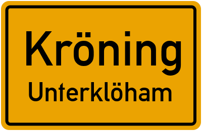 Straßenverzeichnis Kröning Unterklöham