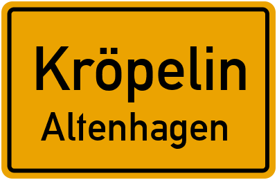 Straßenverzeichnis Kröpelin Altenhagen