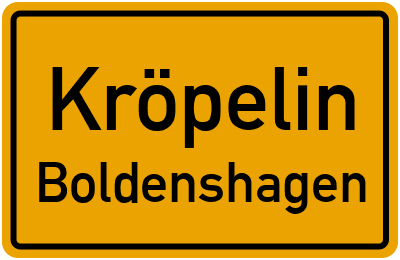 Straßenverzeichnis Kröpelin Boldenshagen