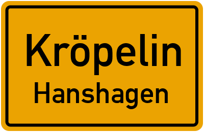 Straßenverzeichnis Kröpelin Hanshagen